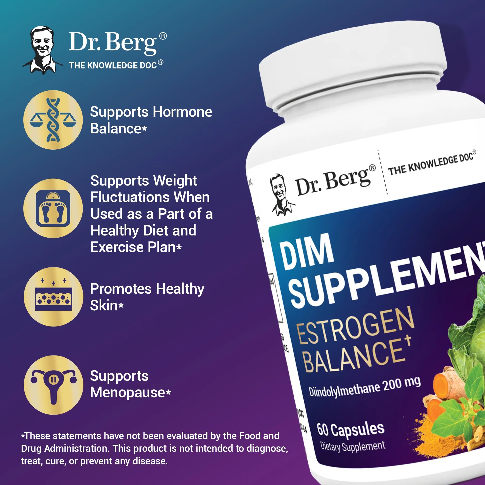 DIM Supplement Estrogen Balance with Black Cohosh and Ashwagandha – 60 Capsules - Image 7