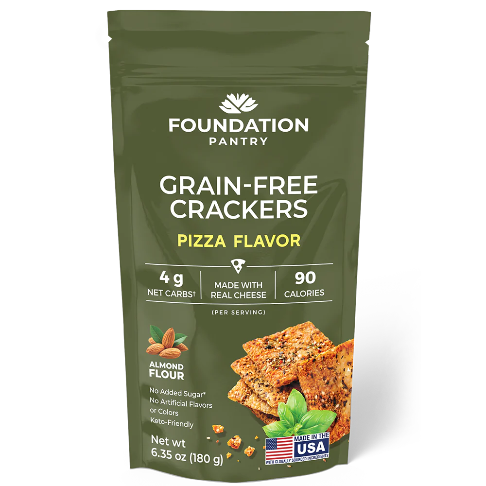 Foundation Pantry Pizza Flavor Grain-Free Crackers 3-Pack - Image 3