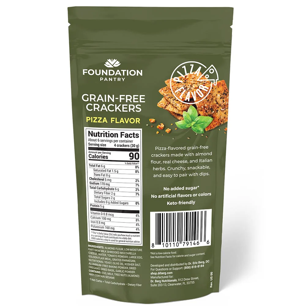 Foundation Pantry Pizza Flavor Grain-Free Crackers - Image 3