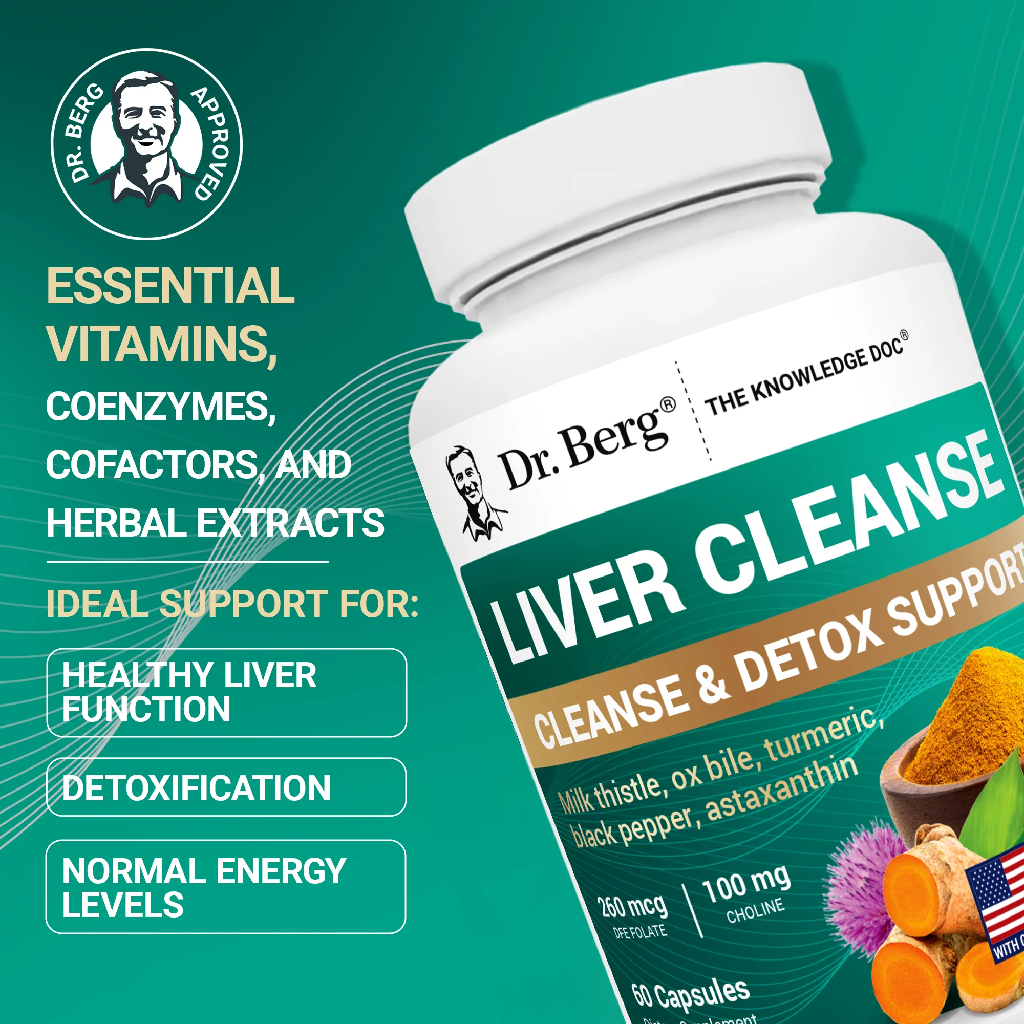 Liver Cleanse Detox Support with Milk Thistle, Ox Bile & Choline – 60 Vegetable Capsules - Image 6