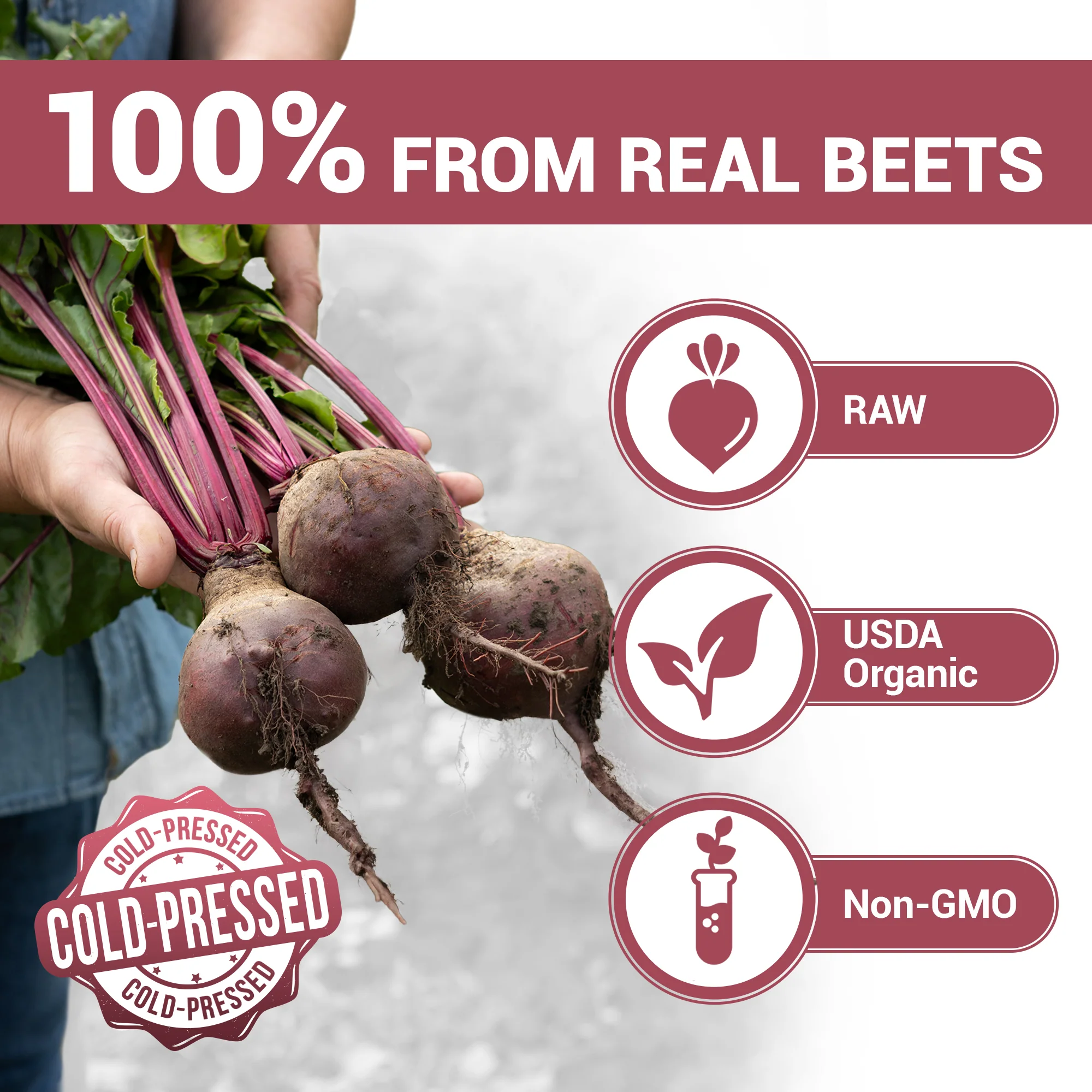 Organic Beetroot Juice Powder – Raw, Fresh, USDA Organic - 3.18 oz - Image 6