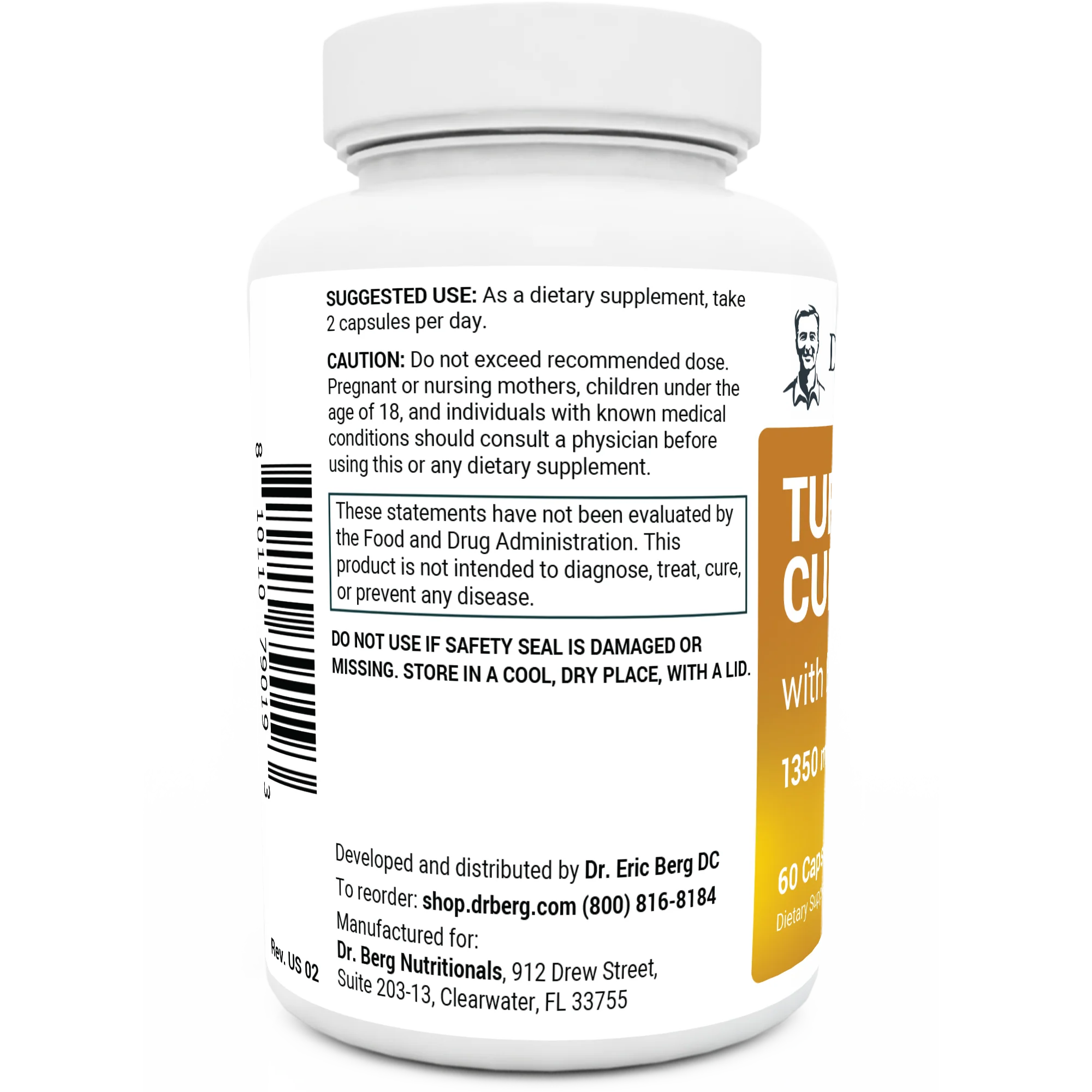 Turmeric Curcumin with BioPerine – 60 Capsules - Image 4